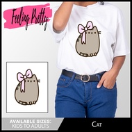 Pusheen The Cat Korea Pusheen the cat loves animal print t shirt women cute summer short sleeve tops