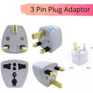 3-Pin Universal Adapter Plug Head UK 3 Pin Plug Socket US/EU/AU to UK Plug Adapters