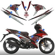 สติ๊กเกอร์ประดับรถ Y15ติด Y15ZR รถจักรยานยนต์สำหรับ Y15ยามาฮ่ากันแดดกันน้ำไวนิลป้องกัน