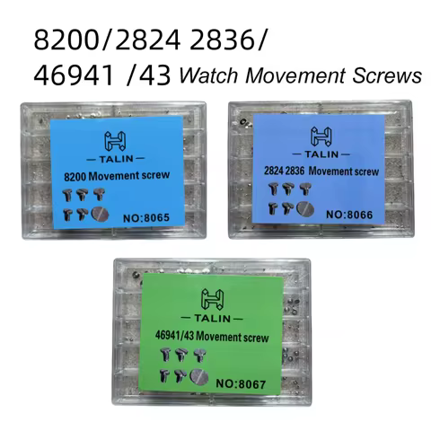1Box/a lot Screw Watch Movement Wheel Screw Kit For 8200/2824/2836/46943/46941 Movement Collet Autom