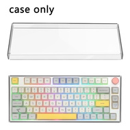 Geekria 75% Knob Clear Acrylic Keyboard Dust Cover for 84 Keys Keyboard, Compatible with Glorious GM