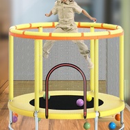 [Finevips1] Toddler Trampoline with Safety Enclosure Net Indoor Outdoor Small Trampoline