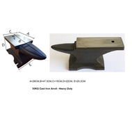 Cast Iron Anvil 50kg - Heavy Duty - 100% Brand New