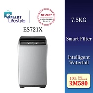 Sharp Fully Auto Washing Machine (7.5KG) ES721X / (7.5KG) ESX7021