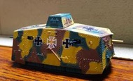 【模王 現貨】一戰 德國重型坦克A7V 戰鬥坦克 - 1/72  部分合金 Panzerkampf