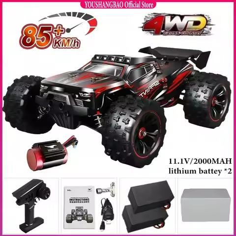1:16 85 Kilometers Per Hour or 50 Kilometers Per Hour Four-wheel Drive LED Remote Control Car High-s