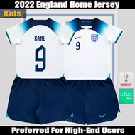 England Jersey Home 2022 World Cup for Kids 2-13 Years Football Shirt Children's Sports Jersey England Kids Soccer Jersey
