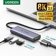 UGREEN USB C HUB 8K30Hz 4K120Hz Type C to HDMI 2.1 USB 3.0 Adapter 24Gbps For Macbook Air Pro iPad P