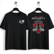 Black Crew T-shirt, CSG Security, Unisex, Contemporary men's T-shirt 100%cotton COD