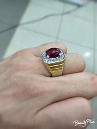 Cincin Batu Delima Asli