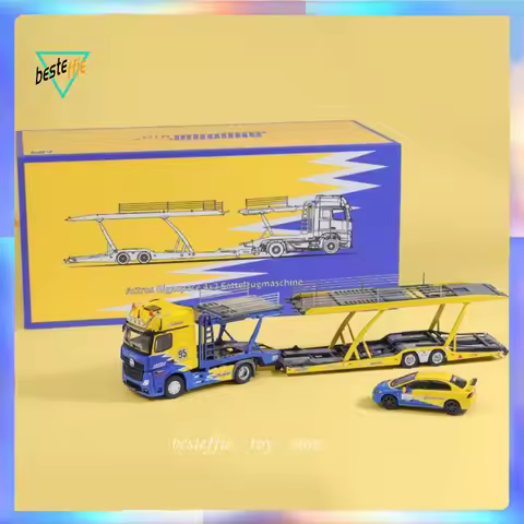 Shadow Pro Car Model 1/64 Benz Actros Heavy Truck 95 Spoon Transport Vehicle Car Model Simulation Ca