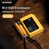 SHARGE-SSD Enclosure for Laptop, External SSD for PS5 Game Camera, NVMe PCI-E M.2 SSD Case, USB 3.2 