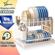 Kitchen Shelf Multifunctional Cup Rack Double Dish Rack Storage Rack Water Filter Dish Dish Rack Dra