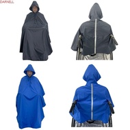 DARNELL Wheelchair Waterproof Poncho, Reusable Packable Wheelchair Raincoat, Cloak with Hood Tear-resistant Lightweight Rain Cover for Wheelchair Adult