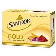 Santoor Gold Sandal and Turmeric Soap 4 x 125gm