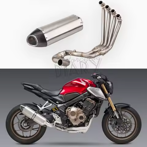For Honda CBR650F CBR650 CB650F CBR 650 650R Motorcycle Full Exhaust Systems Front Link Pipe Escape