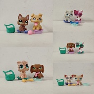 2pcs/lot LPS Figure pet shop Cat Dog Dragon W/Accessories Littlest Pet Shop toy #223
