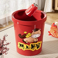 [48H Shipping] Trash can for living room, home use, large capacity, with press ring, high aesthetic 