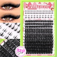 GROINNEYA  Lash Clusters Wispy Eyelash D Volume Cluster Eyelash Lower Lashes Extensions DIY Cluster 