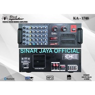 Power mixer 5 channel blackspider ka1748 Bluetooth usb equalizer