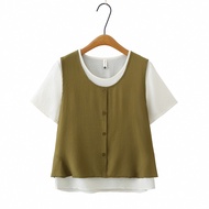 Plus Size XL-4XL Women's Oversized A-Line Summer T-Shirt
