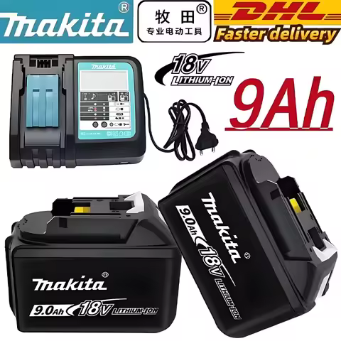Genuine Makita 18V 9Ah 6Ah 5Ah Rechargeable Battery Makita Power Tools Li-ion Replacement 18v Batter