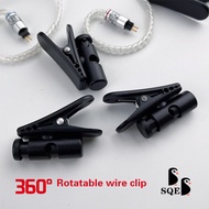 5PCS Earphone Cable Clip Suitable For Sennheiser ie800 IE800S Large Size Fixing 360°Rotatable Round 