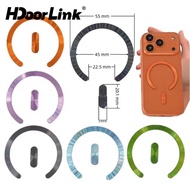 Hdoorlink Magnetic Metal Plate Ring For IOS 17/16/15/14 Wireless Charger Sticker Round Magnet Patch