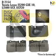 TOYOTA LEXUS IS200 GXE10 / LS400 UCF20 D2154 FRONT BRAKE PAD