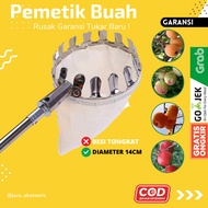 Multifunction FRUIT PICKER AND HIGH STICK METAL FRUIT PICKER 14CM DIAMETER JA43