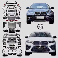 BMW X6 E71 convert G06 X6M LCI bodykit body kit front rear bumper hood fender head tail lamp grill s