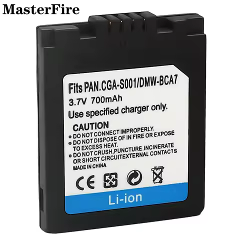 Wholesale CGA-S001 S001E DMW-BCA7 3.7V 700mah Replacement Battery for Panasonic Lumix DMC-FX1EG, DMC