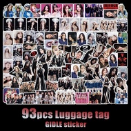 93-105pcs/set (G)I-DLE 2nd Full Album Super Lady Sticker Photo GIDLE Waterproof Luggage Laptop Hand Book Kpop Idol Photo Stickers On Sale JY