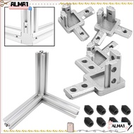 ALMA Bracket Connector Aluminum Alloy Aluminum Extrusion Profile 2020 3030 4040 Series Slot 3-Way