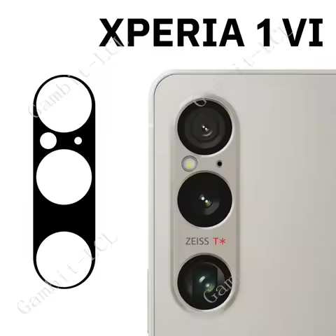 2PCS 3D Black Camera Lens Film For Sony Xperia 1 VI Xperia1VI 1VI Xperia10VI 10VI 10 V I Original Te