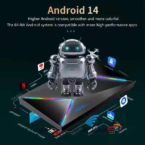 20PCS/Lot R69 PLUS Smart Android 14.0 Tv Box Allwinner H728 Dual WIFI 4G 32G 2G 16G BT5.X WIFI6 1000