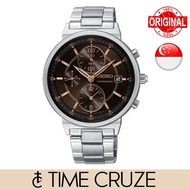 [Time Cruze] Seiko SNDV23 Chronograph Quartz Analog Stainless Steel Men Watch SNDV23P1 SNDV23P