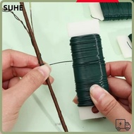 LUCKY-SUHE Floral Paddle Wire, 22 Gauge Ribbon Making Florist Green Wire, DIY Floral Arrangements Fl