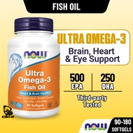 Now Foods, Ultra Omega-3 Fish Oil,  Brain, Heart & Eye Support, High EPA/DHA, IFOS cert, Value-packe