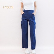 Eyouth 10171 Women Urban Cargo Straight Pants