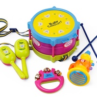 HOT WEAPW 5pcs/set Musical Instrument Kids Toys Roll Drum Musical Instruments Toy for  Children (Random Color)
