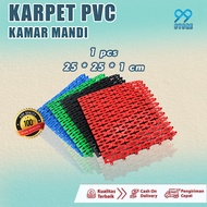 KARPET KAMAR MANDI 25 CM  POLKADOT BATHROOM KESET ALAS KAKI LANTAI ANTI LICIN ANTI SLIP COD
