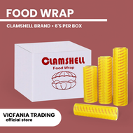 1BOX Food Wrap Cling Wrap (6s per Box) Clamshell Brand 12"x300 12"x500m 15"x500m 18"x500m