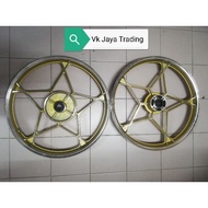Limited Stock Suzuki TXR150 Panther/Gama sport rim18" Gold Colour Good Quality 1set(2biji)
