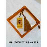 【Ready Stock现货】999/24K Pure Gold Hanging Car Keychain Pendant Au999