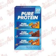 Pure Protein Bar Variety Pack 3合1蛋白質能量棒 一盒23條裝 【749826004181】
