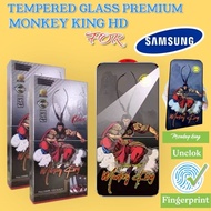 LAYAR Tempered Glass monkey King HD Samsung A74 A90 A91 F12 F15 F16 F22 F23 F32 F41 F42 4g 5g Anti-S