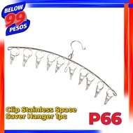 Below99pesos 1pc Clips Stainless Space Saver Hanger