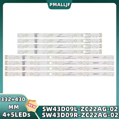 8Pcs/Set LED Strips For Panasonic 43UG620V 43UJ620V 43UJ6200-UA TH-43FX680C SW43D09R-ZC22AG SW43D09L