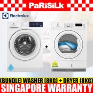 (Bundle) Electrolux EWF8024D3WB Front Load Washing Machine (8kg)+ EDH804H3WB Heat Pump Dryer (8kg)